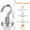 E BAVITE Strong Magnetic Hooks, 30Lbs Magnetic Hooks Neodymium Magnets