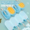 Popsicle Silicone Mold Set 1 Pcs Elliptical with Lids Ice