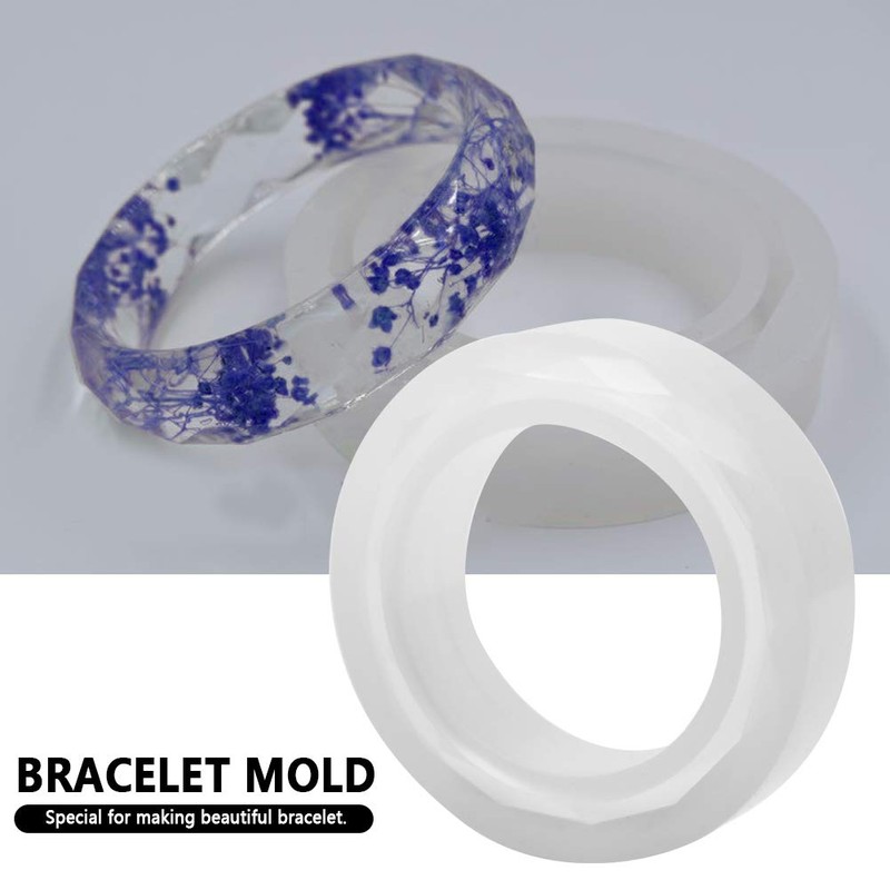 QANYEGN Bracelet Resin Mold, Circular Resin Mold, Jewelry Mold for