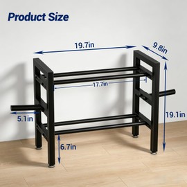 2-Tier Dumbbell Rack Small Weight Rack For Home Gym 350LB Capacity
