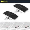 Adjustable Motorcycle Floorboards Rear Passenger Foot Pegs Footboard Pedals Compatible
