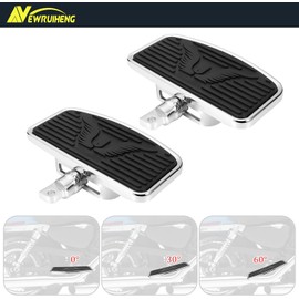 Adjustable Motorcycle Floorboards Rear Passenger Foot Pegs Footboard Pedals Compatible with Harley Sportster 883 1200 (Eagle Pattern Rear Floorboard)