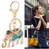 Lurrose Cute Elephant Design Key Ring Fashion Car Bag Pendant