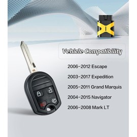 Remote2program Self Programmable Uncut Head Remote Control Keyless Entry Replacement for 2011-2014 Ford F-150/F-250/F-350 with FCC: CWTWB1U793 (CWTWB1U793/DIY Programming car Key kit)