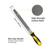 TARIST 8 inch Flat Metal File, Professional Carbon Steel file,