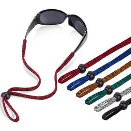 SHINKODA Sports Glasses Strap Adjustable Sunglasses Cord Retainer Safety Eyeglass Lanyard, Pack of 6