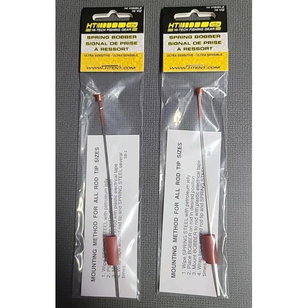 HT Enterprises 2 HT Ice Fishing Spring Bobber Rubber Snap