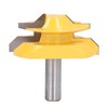 3PCS 1/2in Shank Router Bit 45 Degree Glue Joint Lock