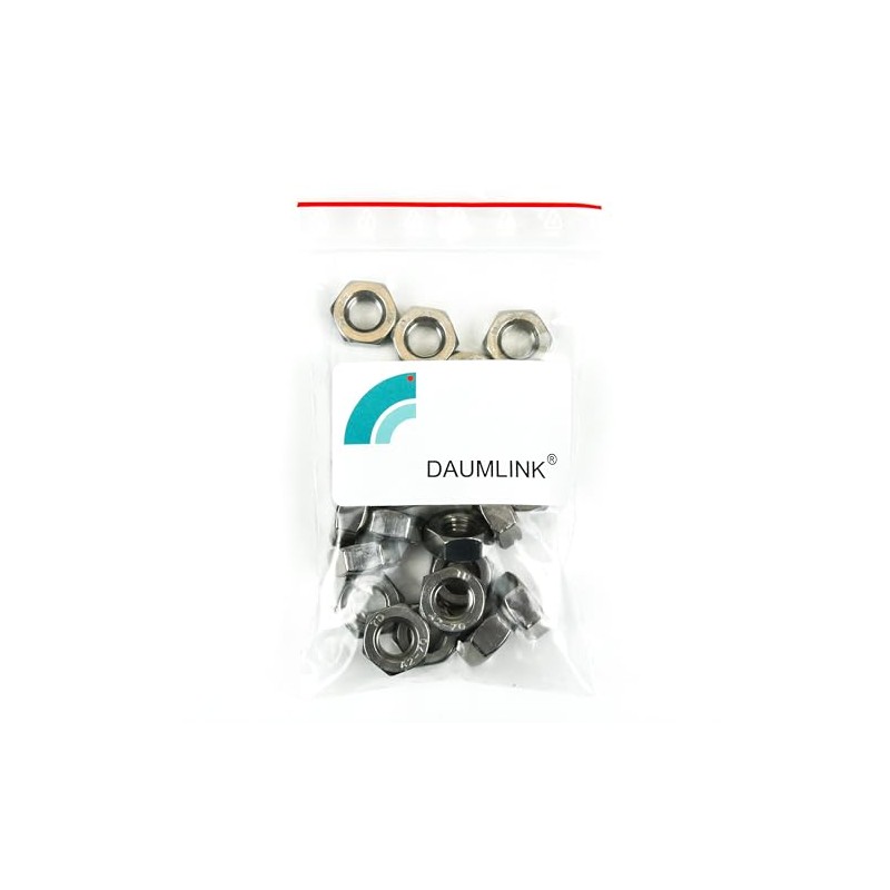DAUMLINK® 25 Hexagonal Nuts DIN 934 Material V2A Stainless Steel