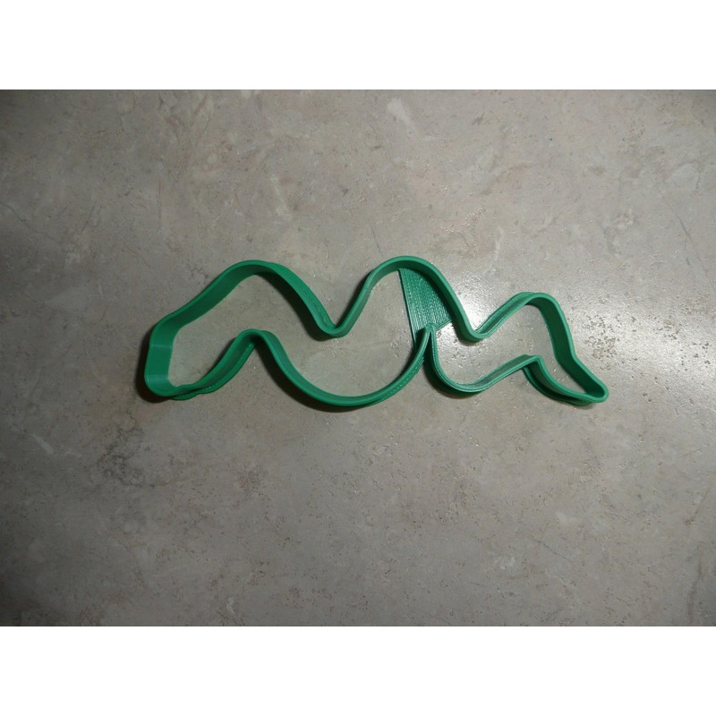 YNGLLC Snake Outline Serpent Reptile Cookie Cutter, Made in USA,