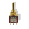 Bitterroot Guitars Switch Mini Toggle ON ON ON Gold with