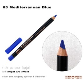 03 Mediterranean Blue More Rich Colour Kajal bright eye effect eyeliner and waterliner inner eyelid Kohl eye liner pencil