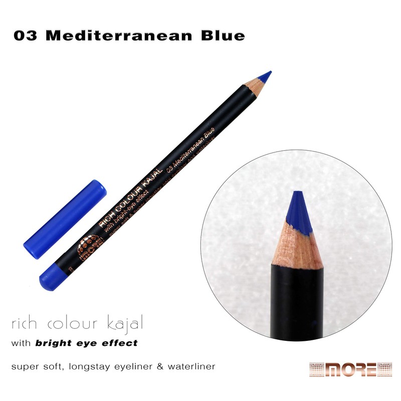 03 Mediterranean Blue More Rich Colour Kajal bright eye effect