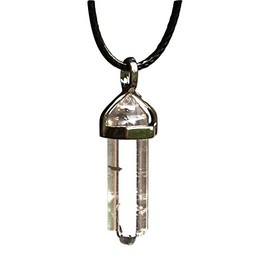 Stone of Powerful Healing - Reiki Energy Charged Clear Quartz Crystal Stone Pendant Inc Cord (Beautifully Gift Wrapped)
