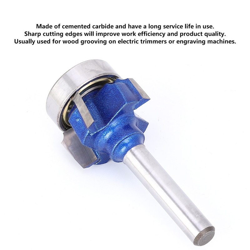 4-Tooth Round Edging Milling Cutter 8mm / 0.3in Router Bit