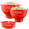 Popcorn Powder's Collapsible Microwave Popcorn Popper (Red)