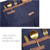 TOPTIE Denim Unisex Half Apron Waist Bistro Apron with Pockets