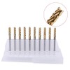 Carbide End Mills 1/8 Inch Screwed Shank Titanium Coated PCB