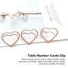 50Pcs Place Card Holder Heart Shape Cute Colorfast Table Card