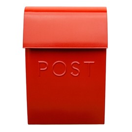 NACH Mailboxes for Outside Wall Mount, 15 x 10 x 4 inches, Red Wall Mounted Mailbox and Newspaper Holder, Waterproof Mailbox for Door - The Milano Mailbox