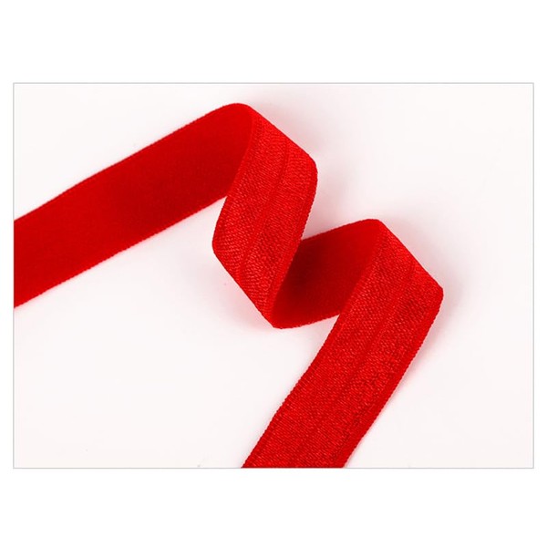 Yycraft elastisches Haarband / Haargummi, in einer Vielzahl von Farben erhältlich, ca. 18,2 m rot