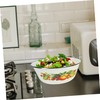 Mikinona Smooth Enamel Bowls with Lids Fresh Keeping Salad Bowls