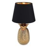 Navaris Gold Pineapple Table Lamp - Mini Lamp 13.8" Tall