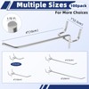 100 Pack Pegboard Hooks Set, 4 Inch Stainless Steel Pegboard