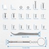 MMOBIEL 1000 Pieces Stainless Steel Micro Screws Nuts Washers Glasses