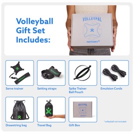 MOTOMY Volleyball Training Equipment Aid 'Volleypal' – Solo Volleyball Equipment for Practicing Serve, Spike, Set & Pass; Volleyball Practice Equipment Gift for Beginners & Experts