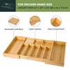 VaeFae Extra Large Kitchen Utensil Holder, Bamboo Silverware Drawer Organizer,