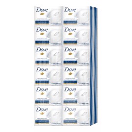 Dove Paq 96 Pz Jabón En Barra Dove Con Crema Humectante 25g C/u