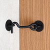 Raswik 4” Privacy Hook and Eye Gate Latch Easy Lock
