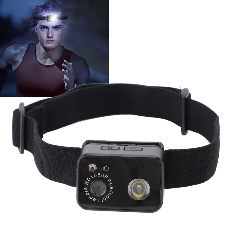 Headlamp Camera 3W LED 1080P 2MP Smart Sensor Headlamp Wearable