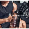 Sports Water Bottle, 1.7L Capacity, Leakproof Design, Black and Grey,