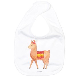 Mr. & Mrs. Panda Organic Babylätzchen Alpaka Stolz - Geschenk, Sabberlätzchen, Spucktuch, Babygeschenk, Geschenkidee für Babyparty, Baby Spucktuch,