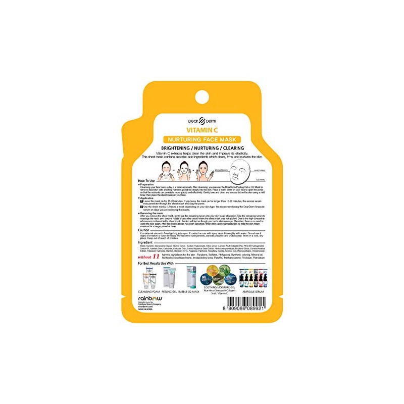 Dearderm Vitamin C Refresh Mask (10pcs)