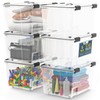 Lifemaster Stackable Storage Box Set - 6 Pieces 12 Quarts