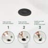 Universal Bathroom Sink Stopper - 2 Pack Matte Black Pop