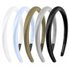 Aprince Satin Headbands 5Pcs,0.5 Inch Thin Headbands for Women,Soft Sponge
