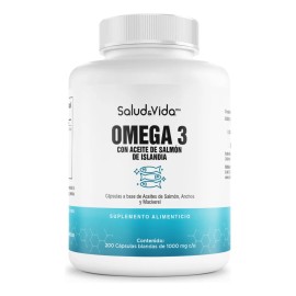 Omega-3 De Aceite De Salmn Islands - 2000mg Por Porcin (2 Caps), 360mg Epa, 240mg Dha - 100 Natural - 200 Cpsulas blandas - SV - Sin Excipientes      