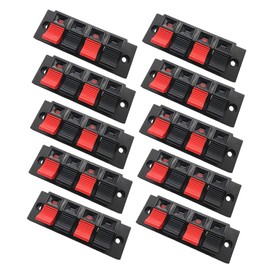 SHOWERORO 10pcs Speaker Box Connectors Loudspeaker Terminal Binding Post for Subwoofer and Speaker Cabinets Indicators for Easy Wiring