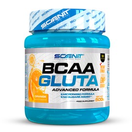 BCAA Powder - BCAA Glutamine - BCAA Glutamine - BCAA Powder 500 g - Amino Acids BCAA - Amino Acid Powder (500 g) (Orange)