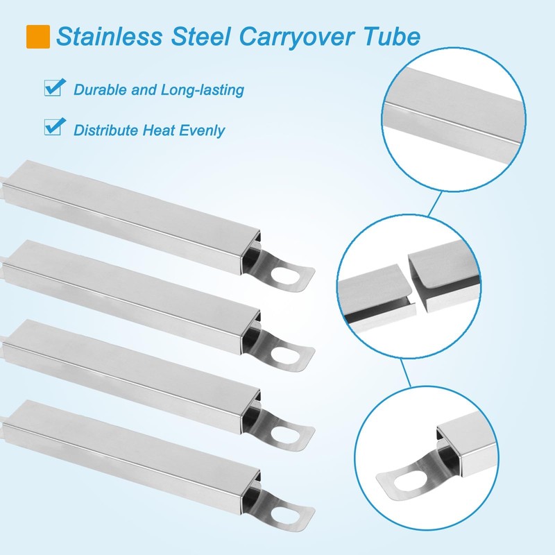 BBQration Universal Adjustable Crossover Tubes for Charbroil 463347519, 463275717, 463373319,
