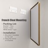 CHARMOR 48x30 Inch Gold Bathroom Mirror for Wall, Brushed Brass