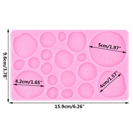 XMOLDNMS Pilz-Fondant-Formen, Pflanzenpilz, Kuchendekoration, Silikonformen Zum Dekorieren Von Kuchen, Cupcake-Topper, Schokolade, Blütenpaste, Süßigkeiten, Polymer-Ton