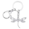 DALANE Enamel Alloy Rhinestone Dragonfly Keychains Bag Key Ring Insects
