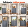 Magnetic Thermal Insulated Door Curtain, Quilted Oxford Fabric Winter Door