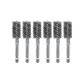 WICKED Professional ID Copper Tube Pipe Cleaner Replacement Brushes (1/2" (6-Pack))