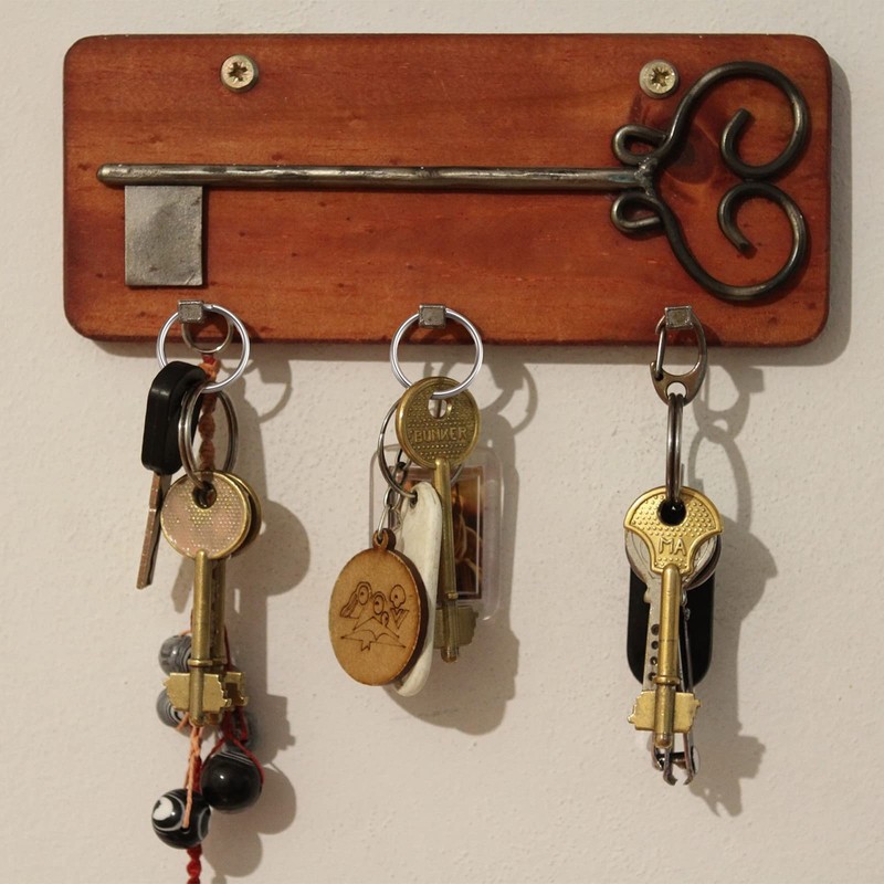 Bememo 100 Pack Small Key Ring Round Metal Split Rings